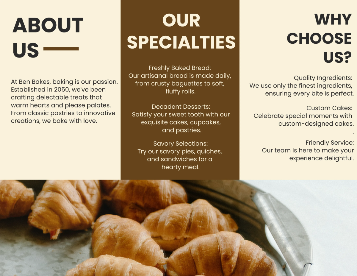 Free Trifold Template to Edit Online