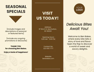 Free Trifold Template to Edit Online