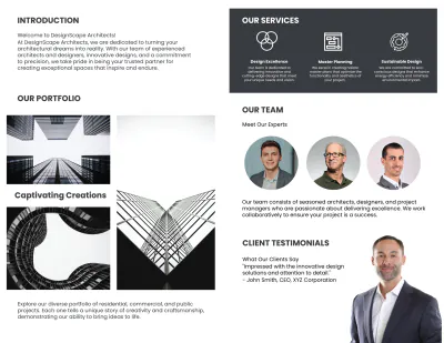 Free Creative Brochure Template to Edit Online