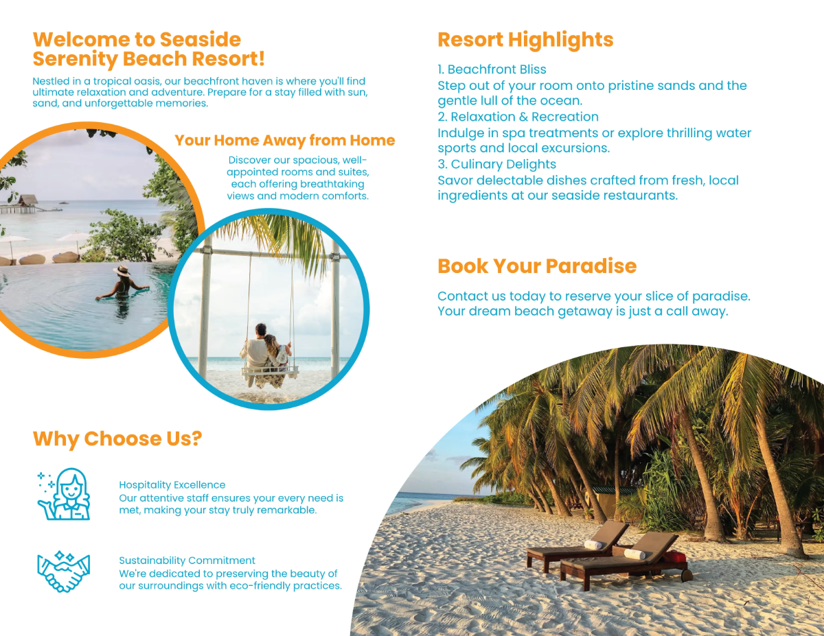 Free Travel Brochure Template to Edit Online