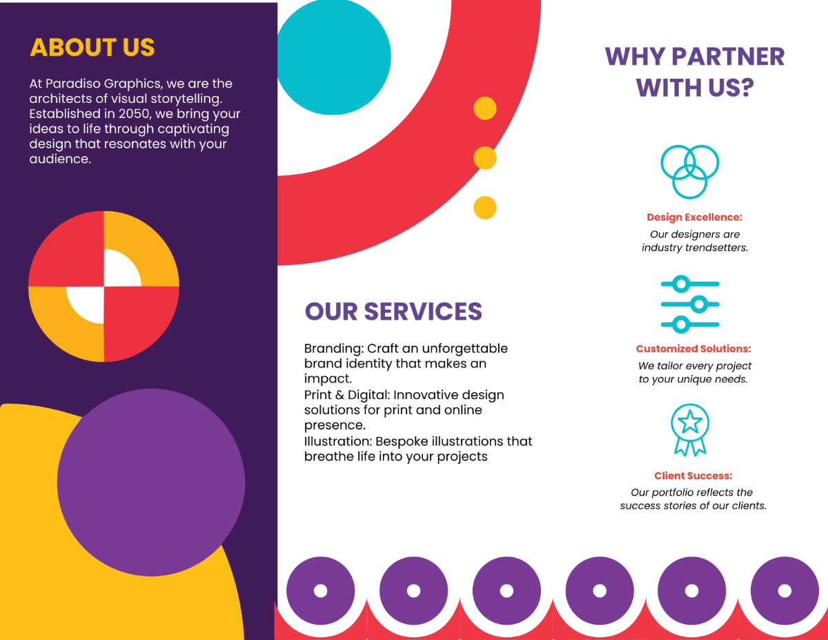 Free Creative Trifold Template to Edit Online