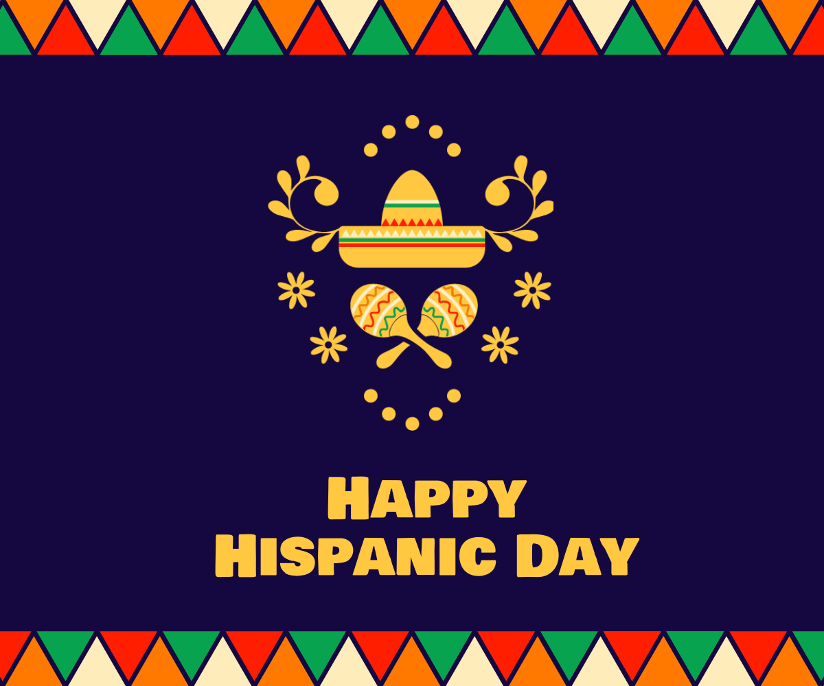 Hispanic Day Ad Banner Template