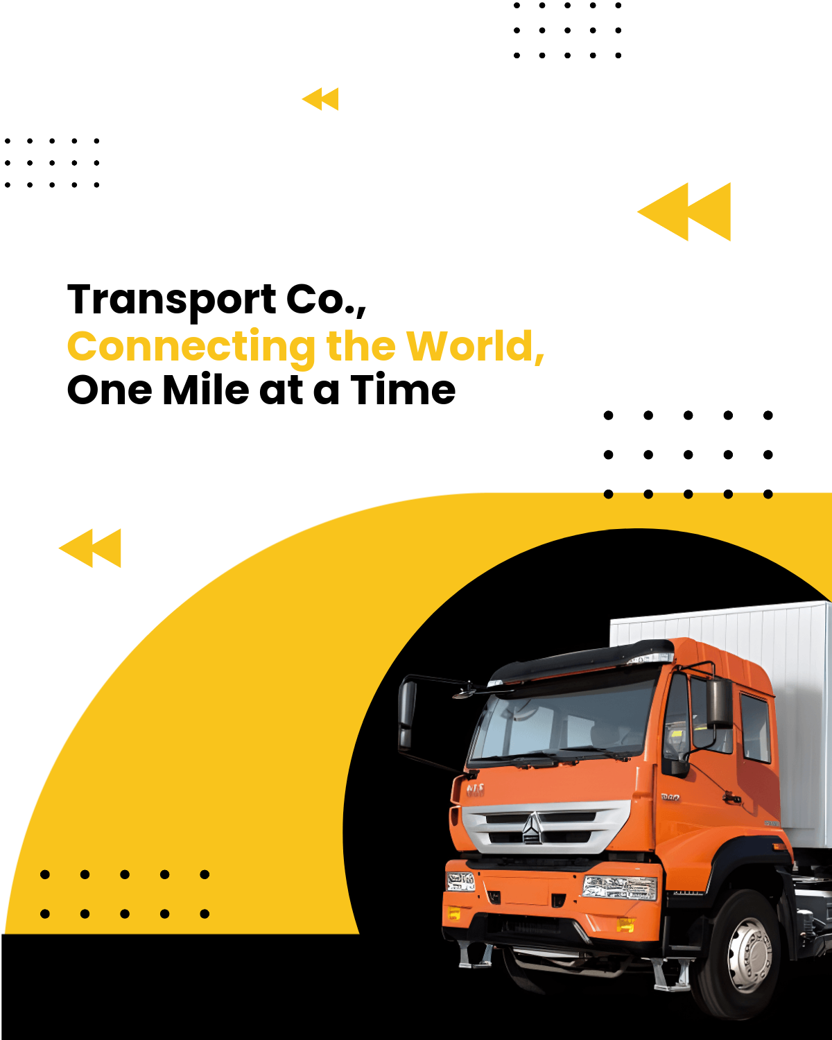 Free Transport and Logistics Facebook Post Template to Edit Online