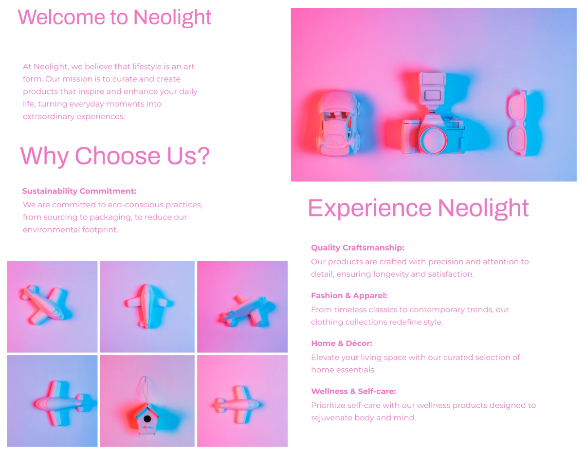 Free Minimalist Brochure Template to Edit Online