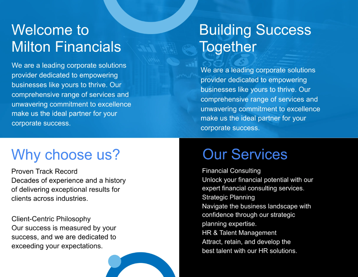 Free Modern Brochure Template to Edit Online