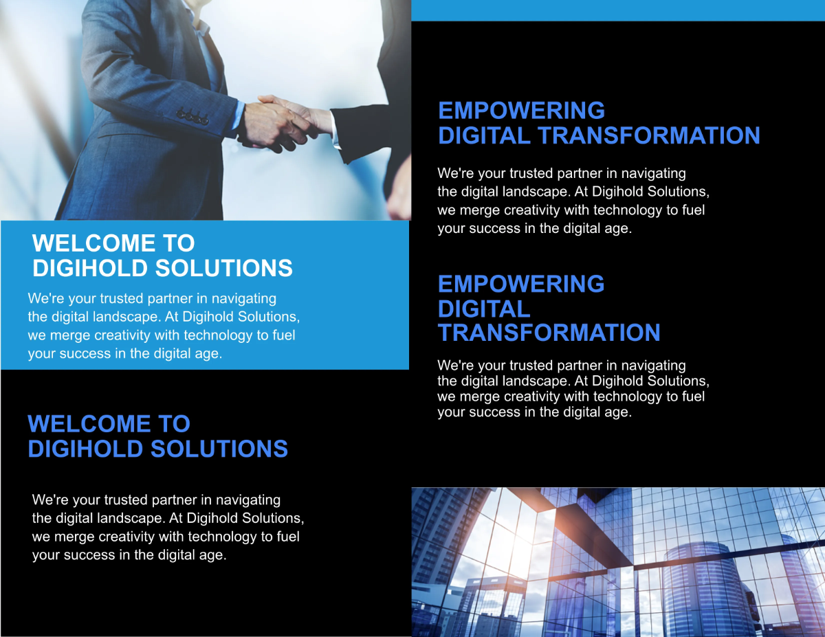 Free Professional Brochure Template to Edit Online
