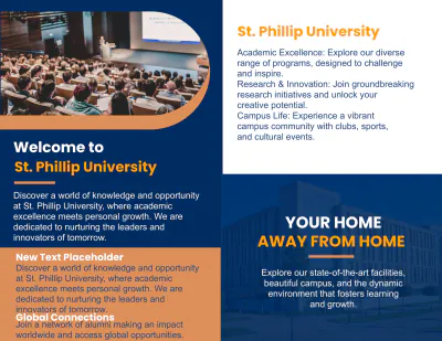 Free Student Brochure Template to Edit Online