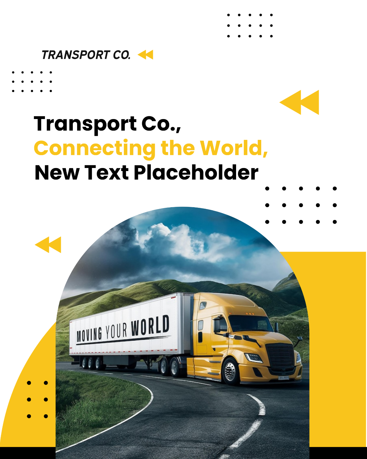 Free Transport and Logistics X Post Template to Edit Online