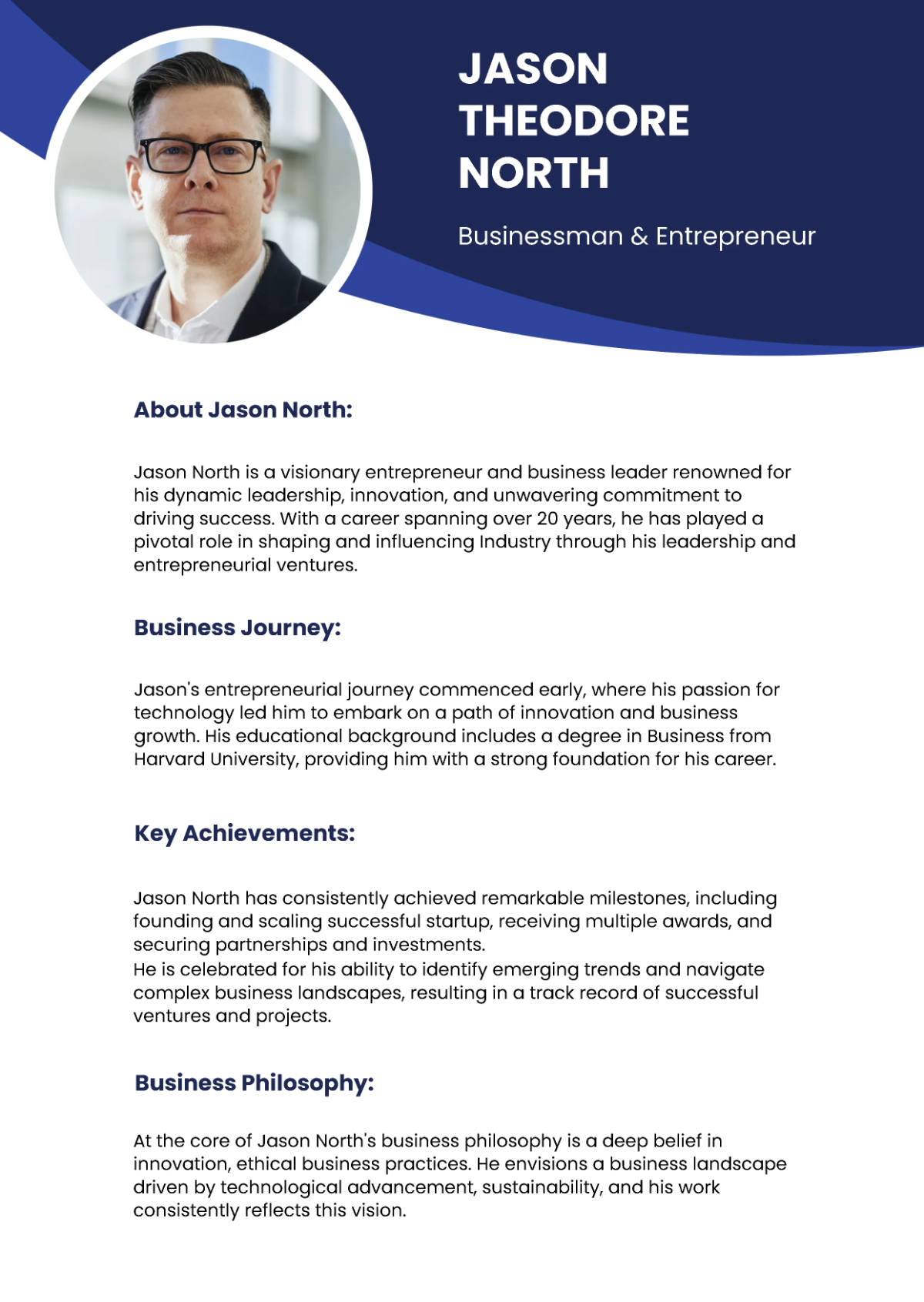 FREE Bio Templates Examples Edit Online Download Template FREE Bio Templates Examples Edit Online Download Template