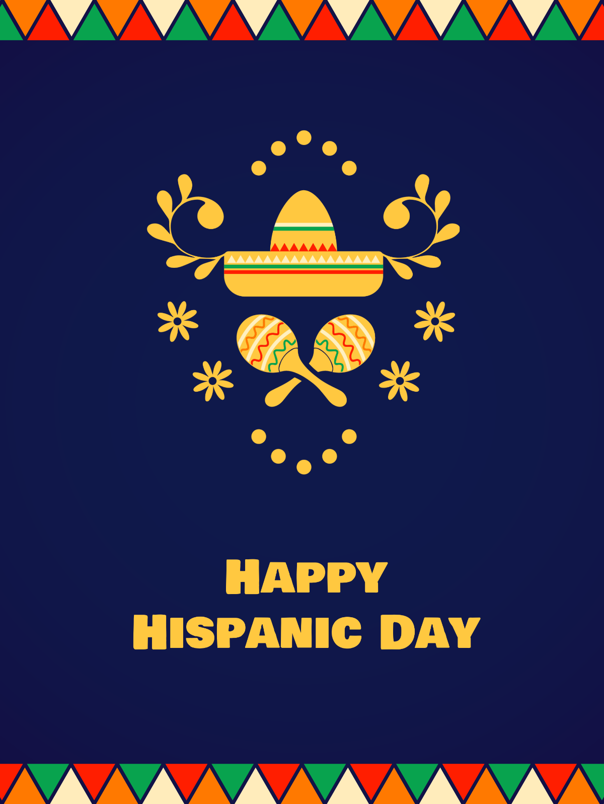 Free Hispanic Day Threads Post Template