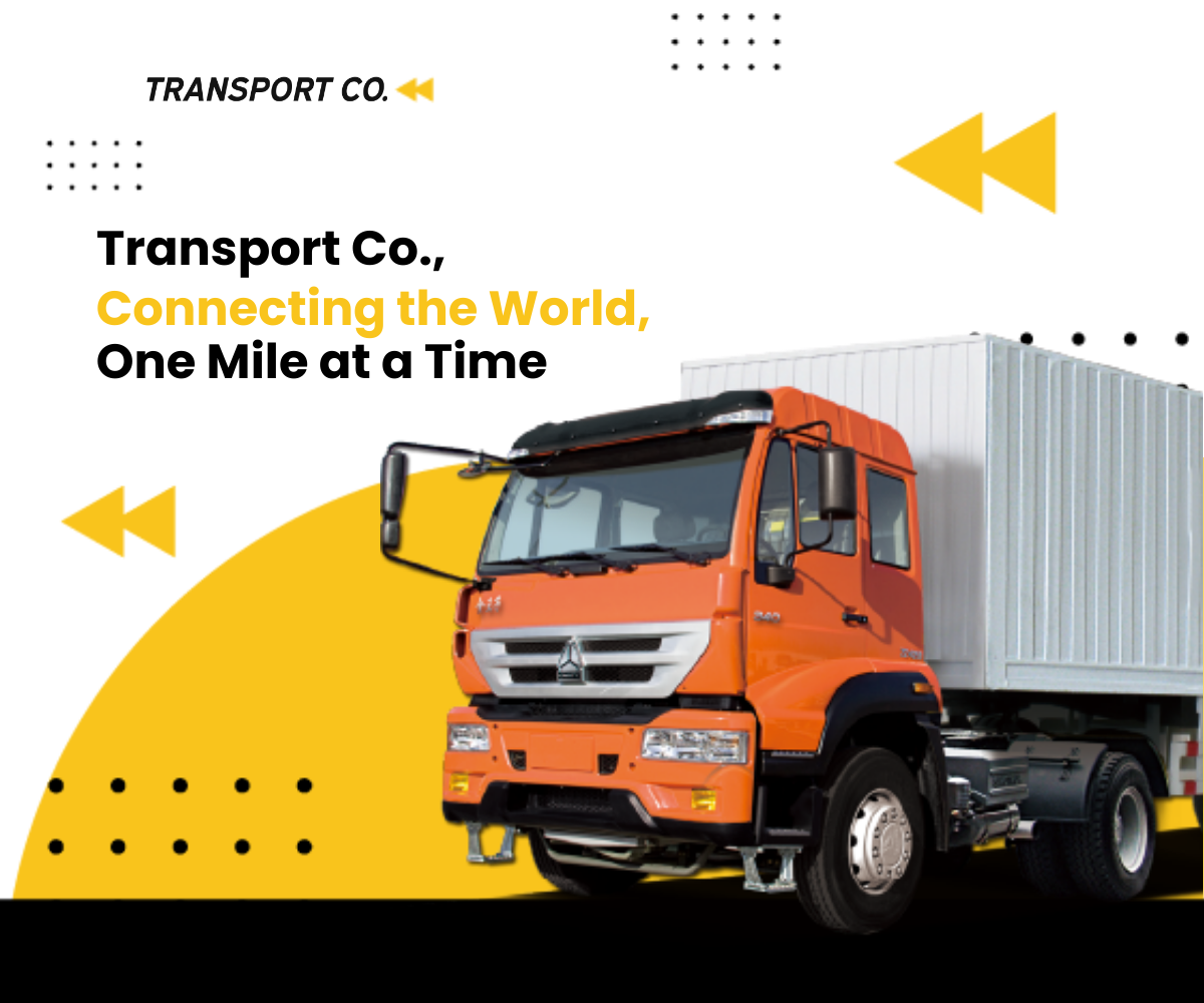 Transport and Logistics Ad Banner Template
