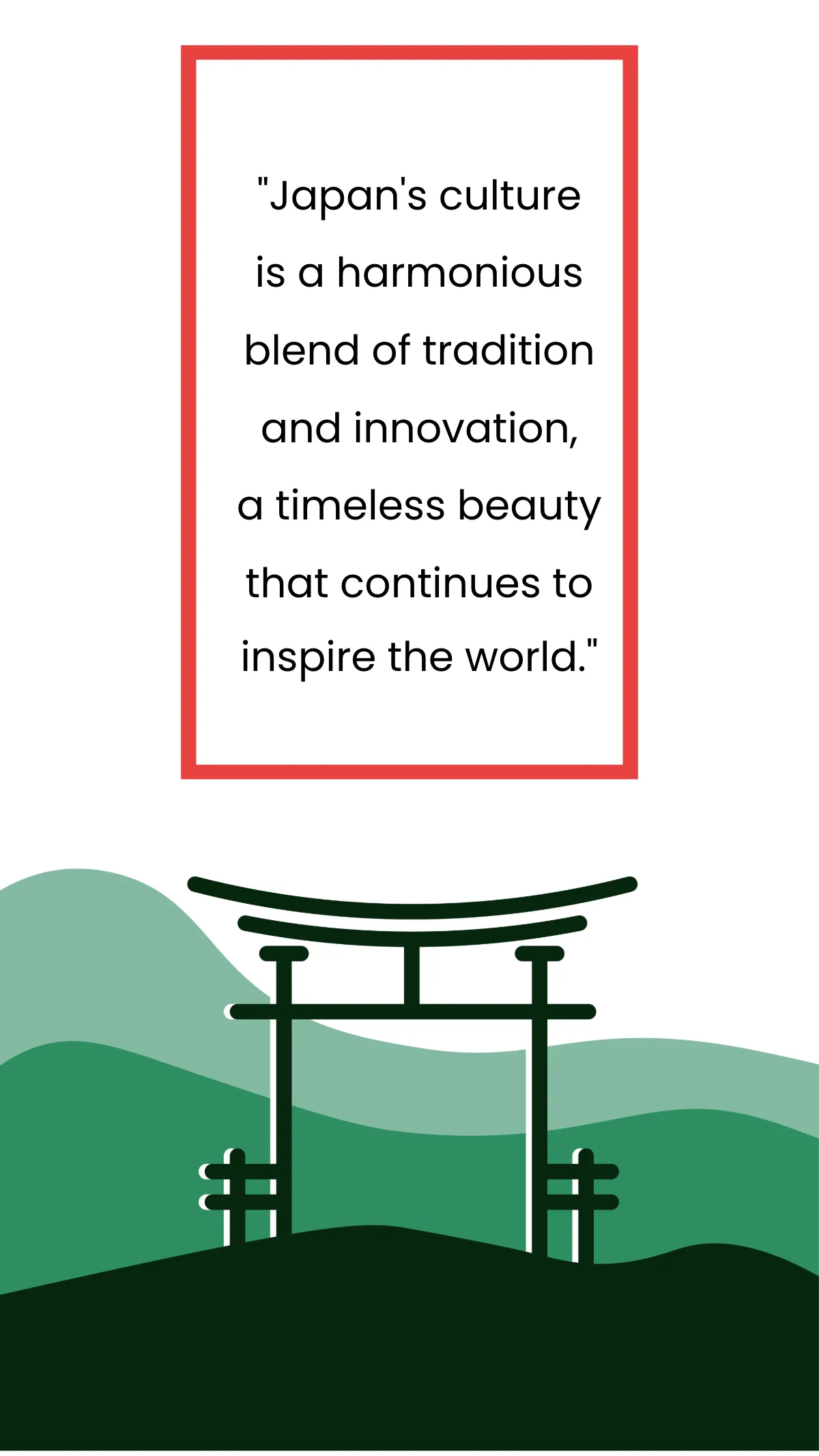 Japan Culture Day Quote  Template