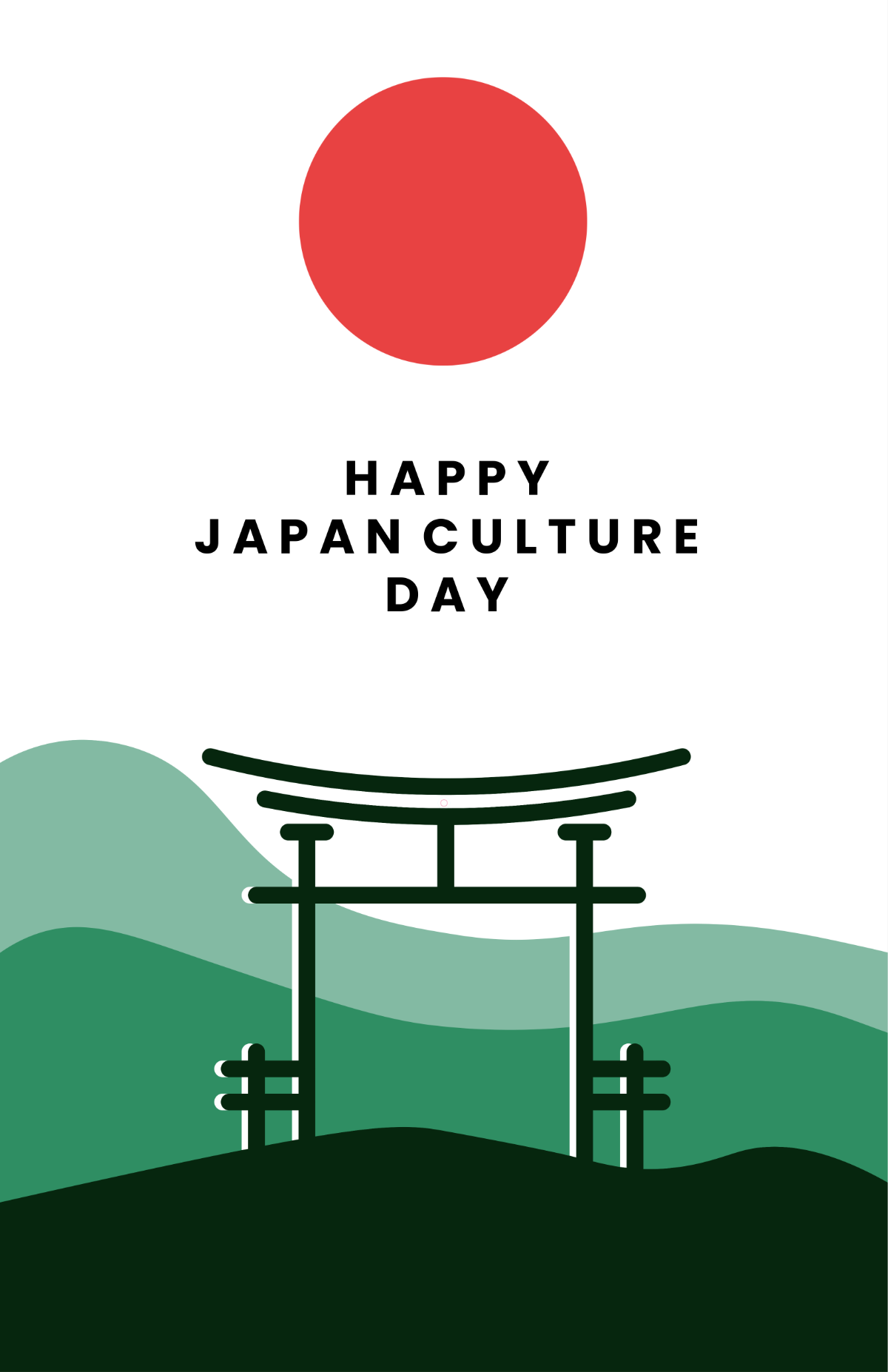 Free Japan Culture Day Poster Template