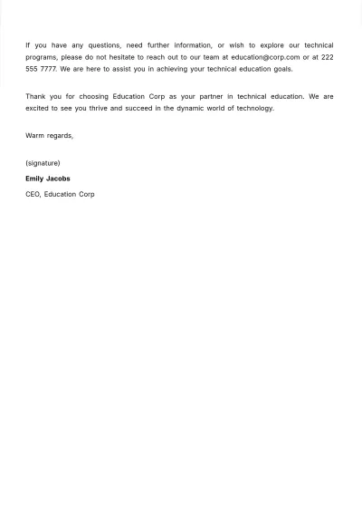 Free Technical Education Letterhead Template to Edit Online