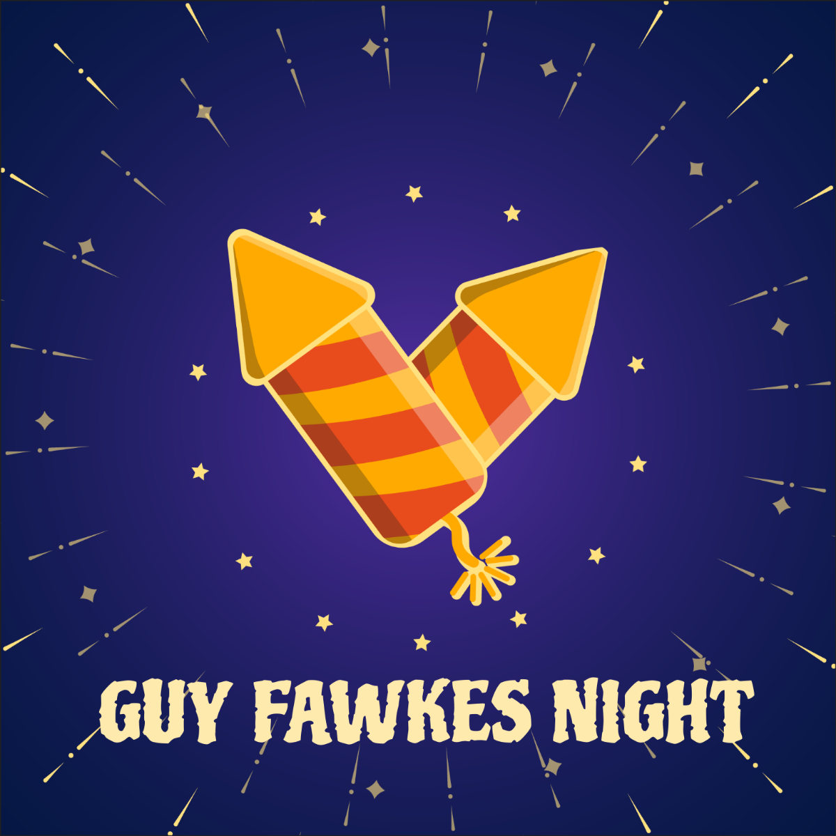 Guy Fawkes Night Vector Template