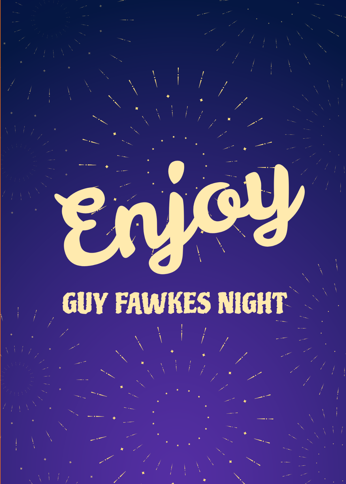 Guy Fawkes Night Greeting Card