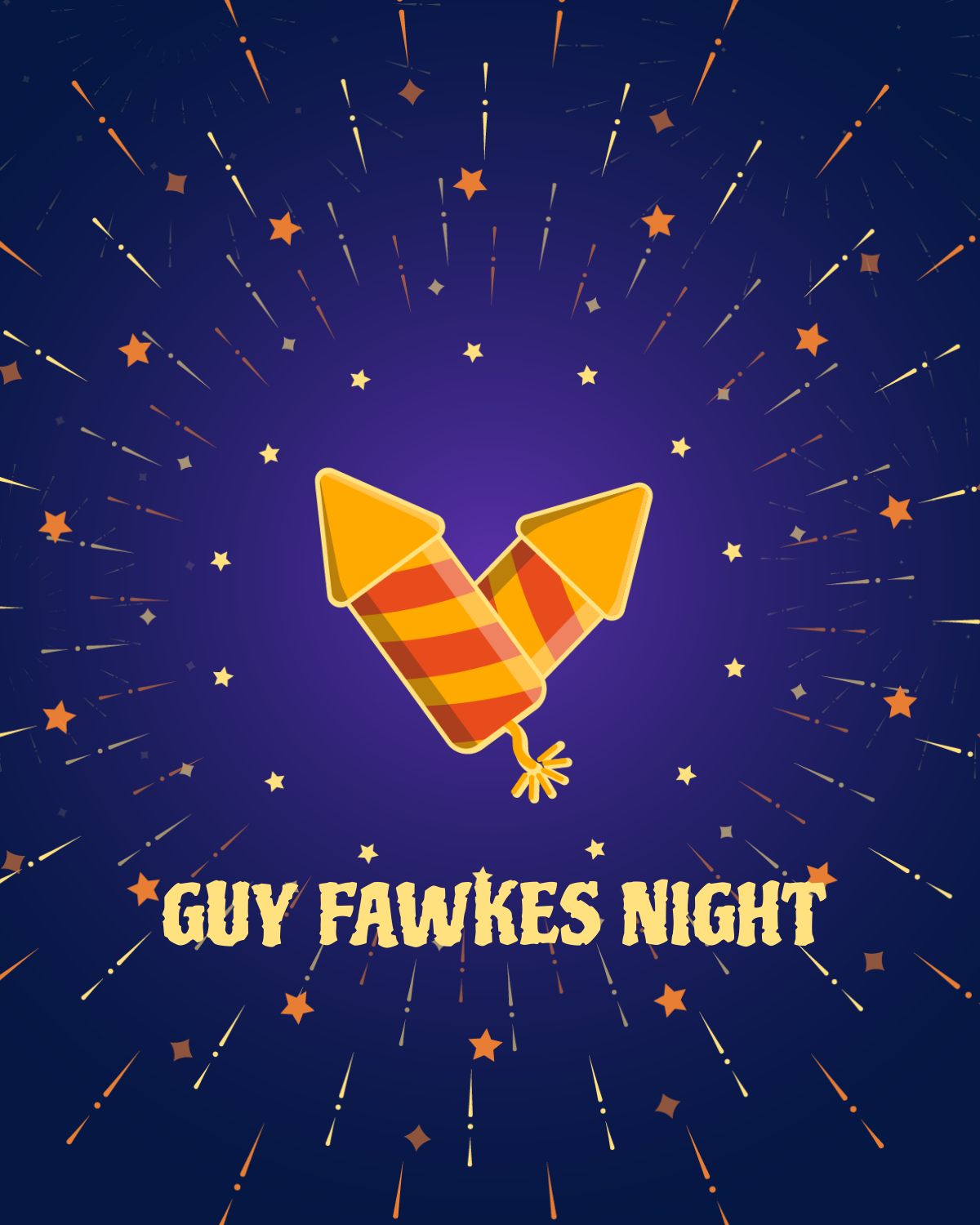 Guy Fawkes Night Facebook Post Template