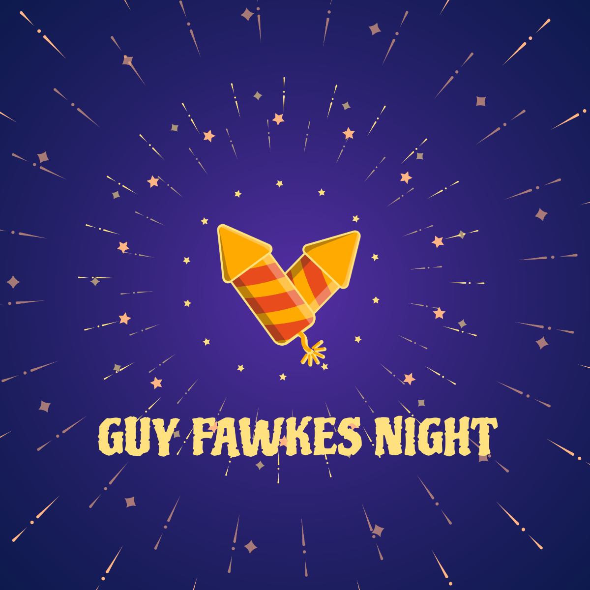 Free Guy Fawkes Night Instagram Post Template