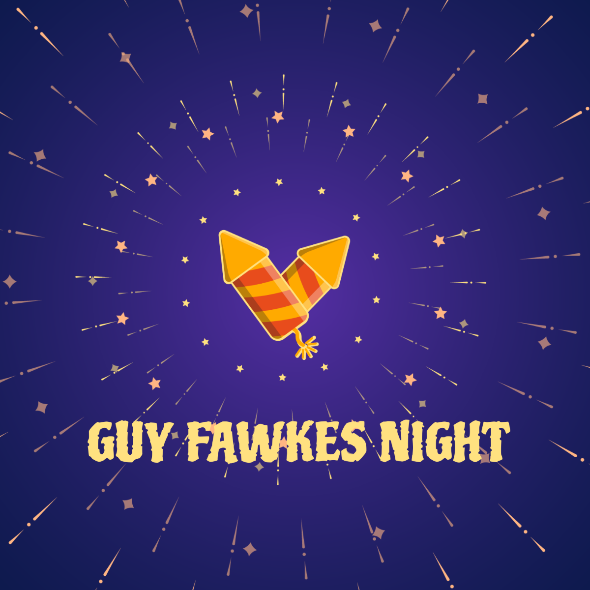 Free Guy Fawkes Night WhatsApp Post Template