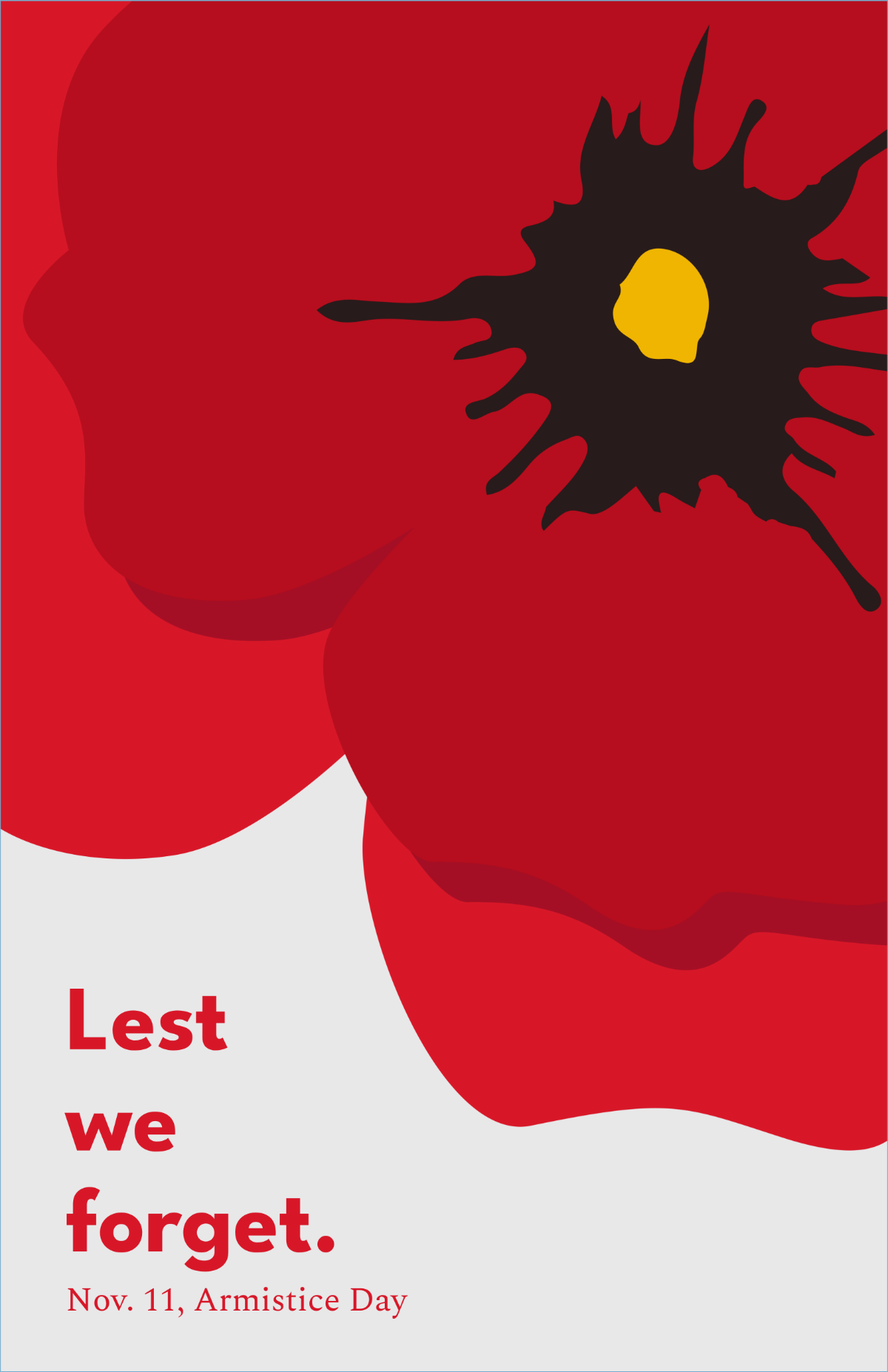 Armistice Day Poster Template