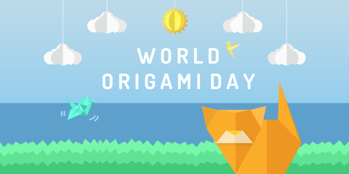 Free World Origami Day X Post Template