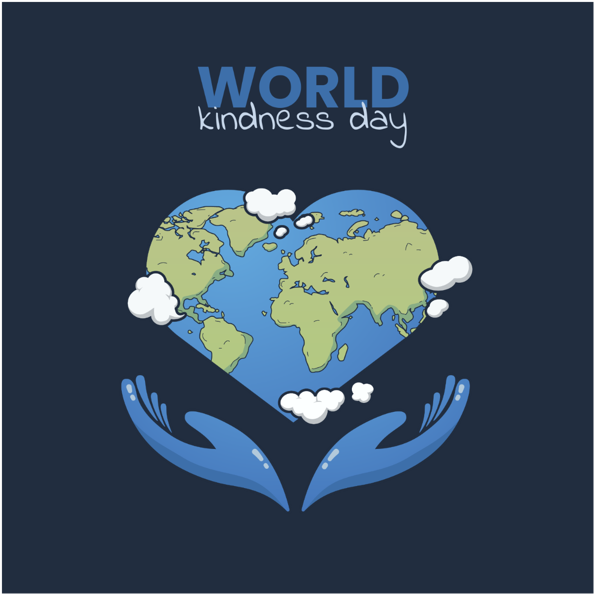 Free World Kindness Day Vector Template