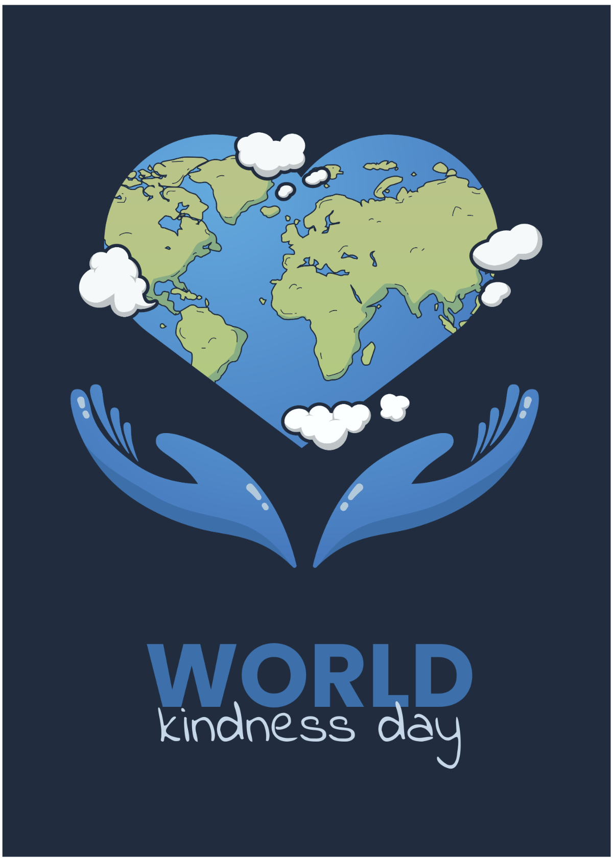 Free World Kindness Day Greeting Card Template