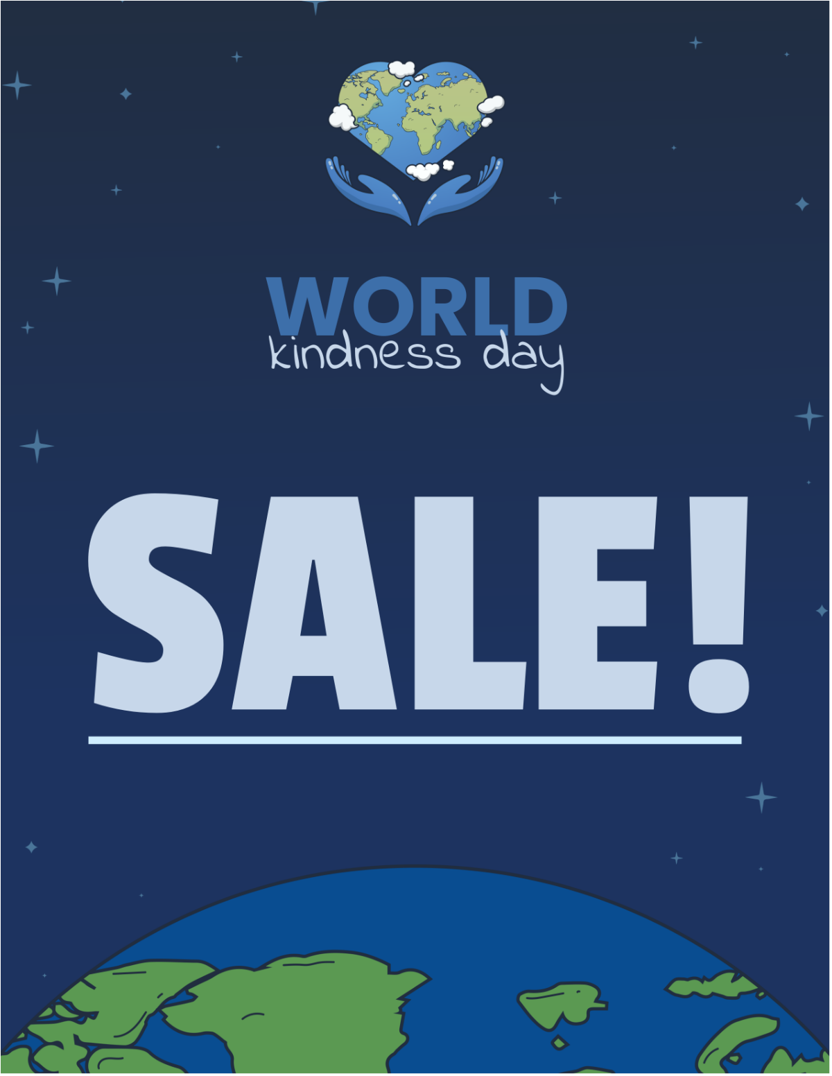 Free World Kindness Day Sales Flyer Template
