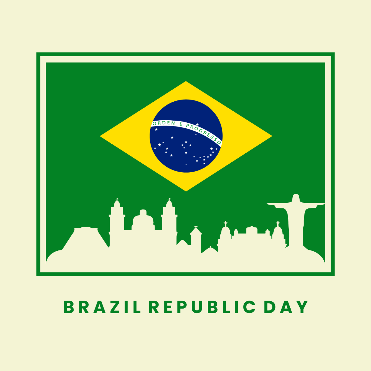 Free Brazil Republic Day Vector Template