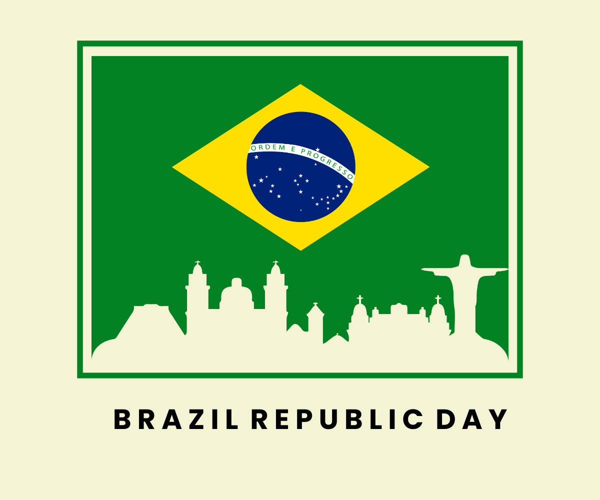 Free Brazil Republic Day Ad Banner Template