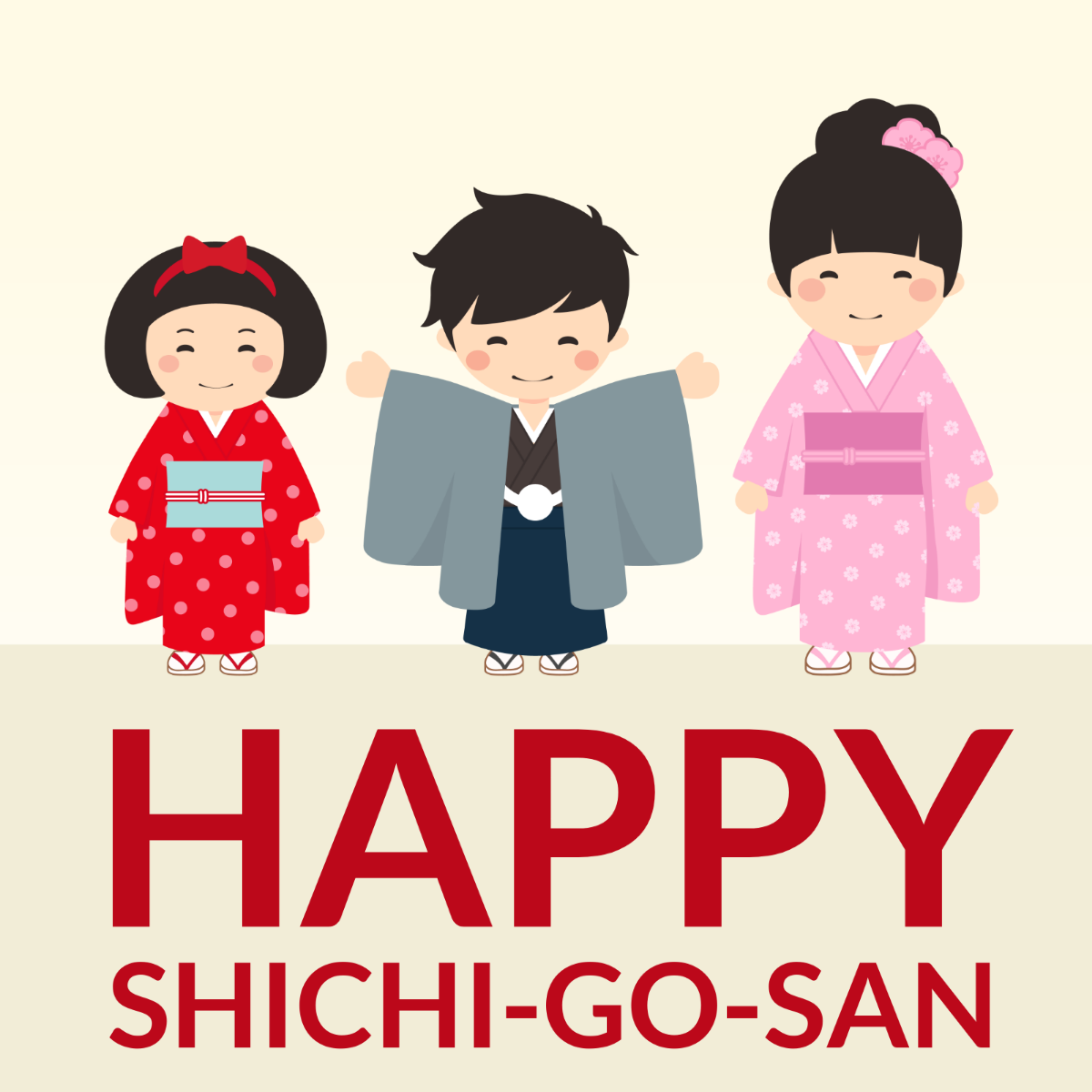Free Shichi-Go-San WhatsApp Post Template