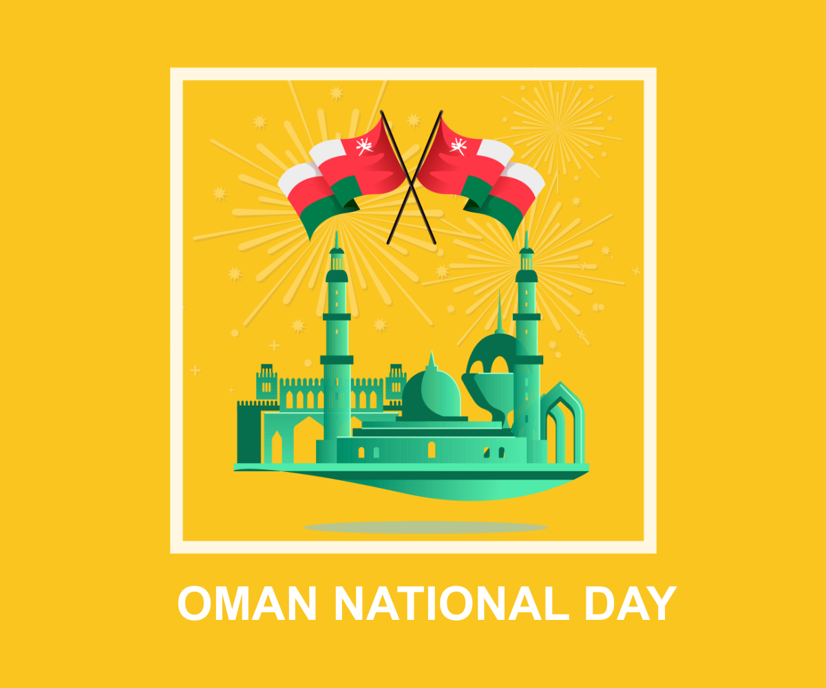 Oman National Day Ad Banner Template