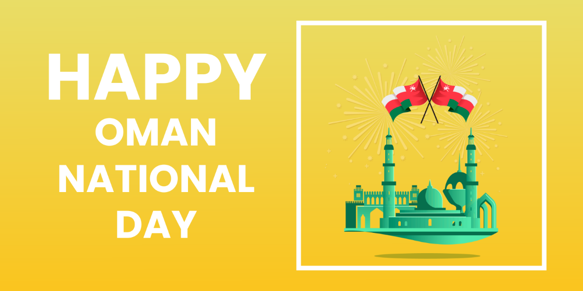 Free Oman National Day Blog Banner Template