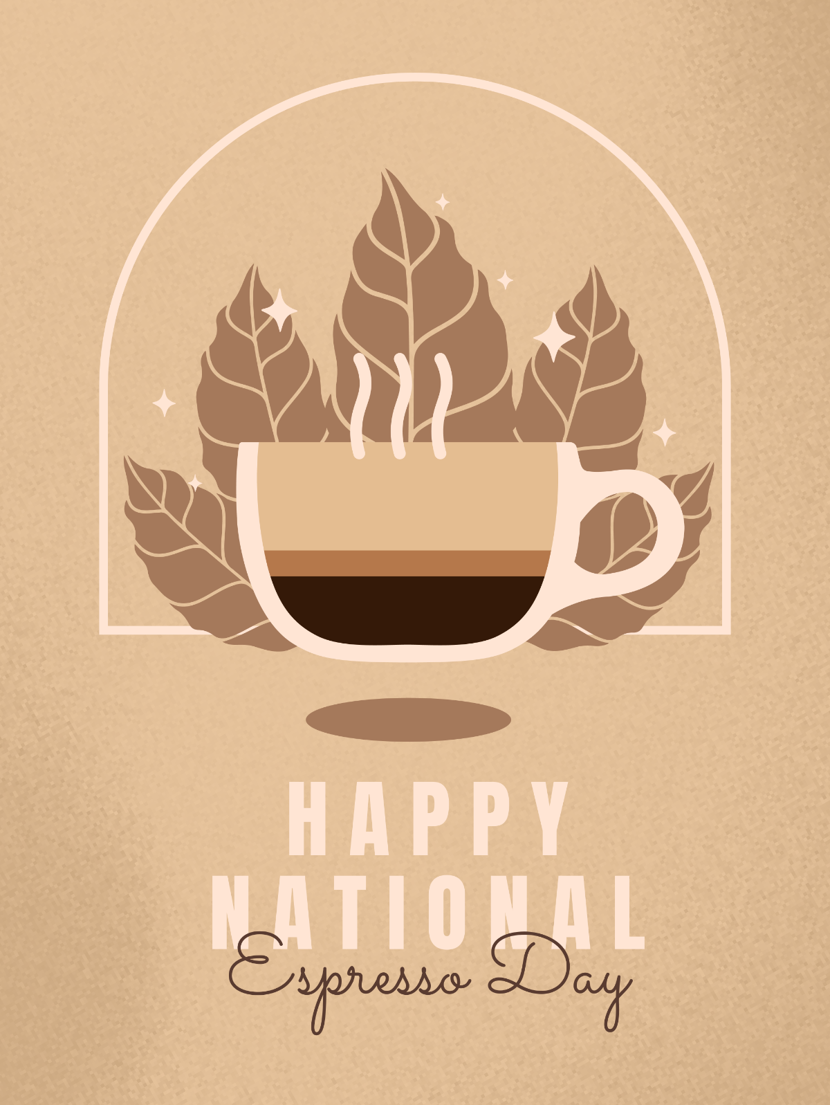 Free National Espresso Day Threads Post Template