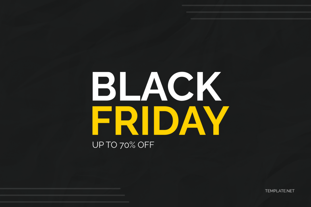 Black Friday Sale Sign Template