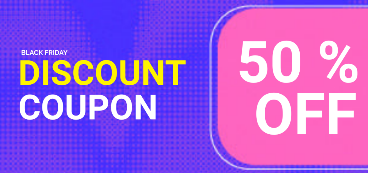 Discount Coupon Black Friday  Template