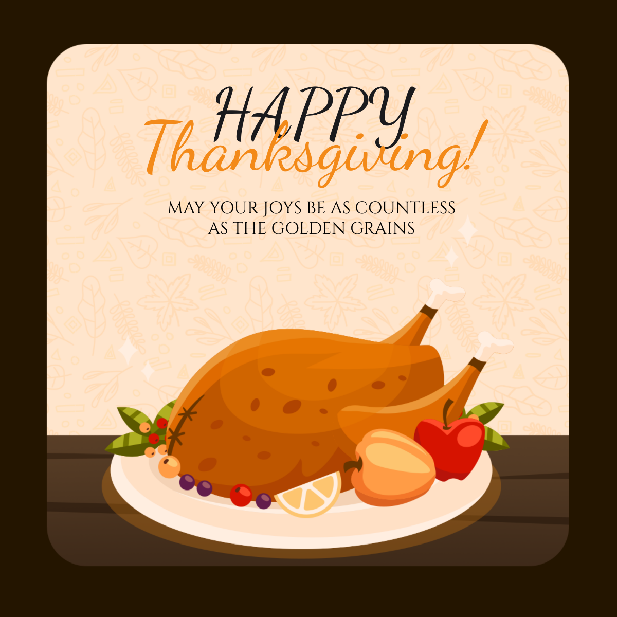 Thanksgiving Sticker Template