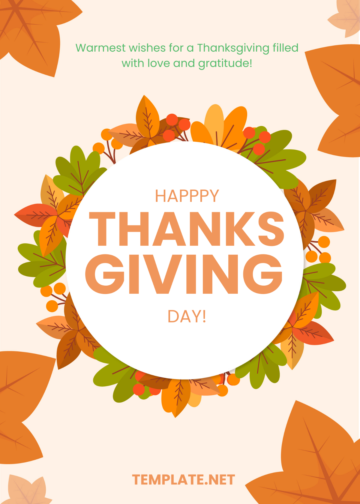 Free Thanksgiving Day 2023 Wishes Template