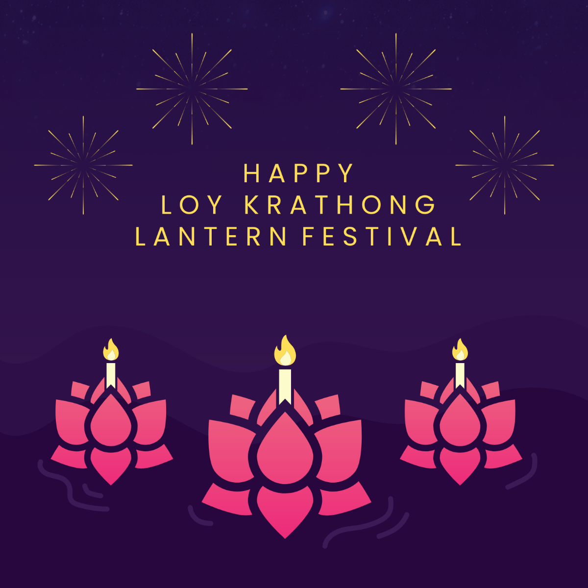 Loy Krathong Lantern Festival WhatsApp Post