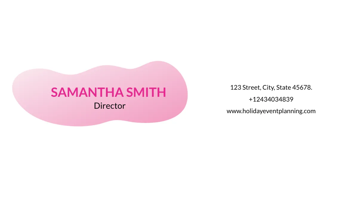 Free Event Planner Business Card Template to Edit Online