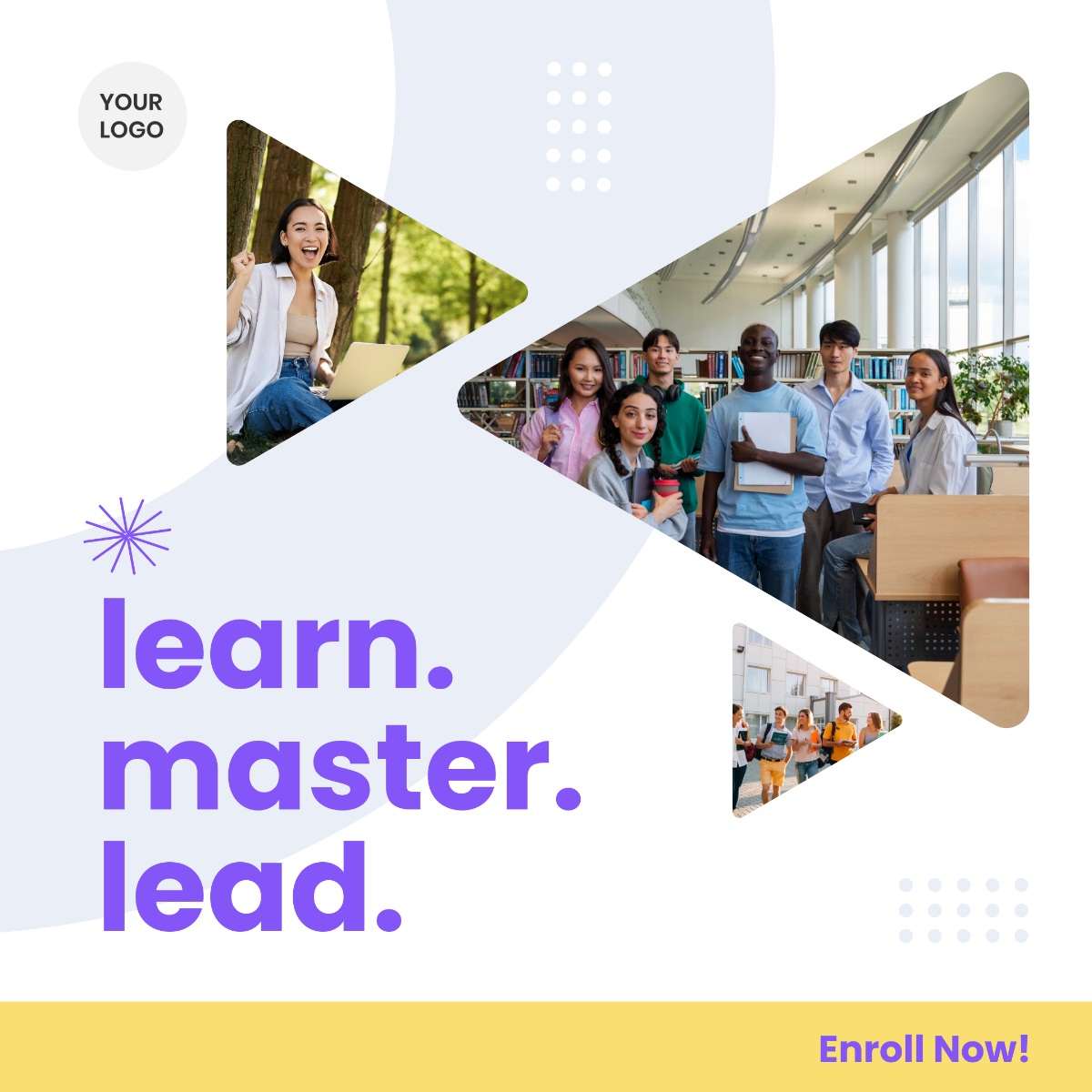 Free Education Instagram Ad Template to Edit Online