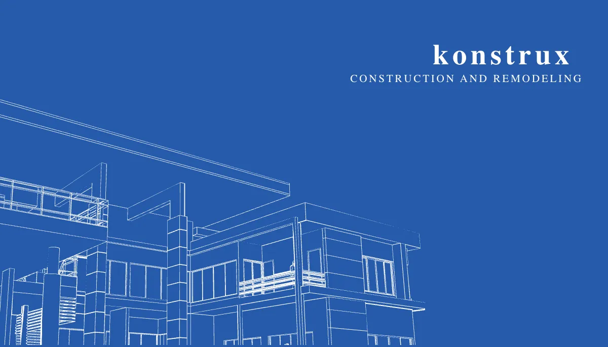 Free Modern Construction Business Card Template to Edit Online