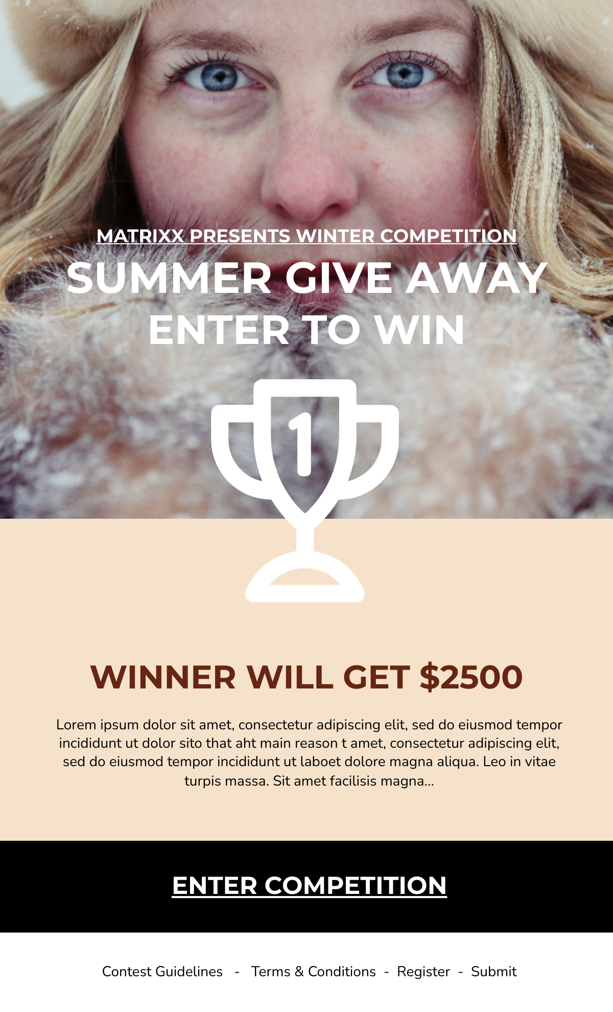 Contest Email Ad Template