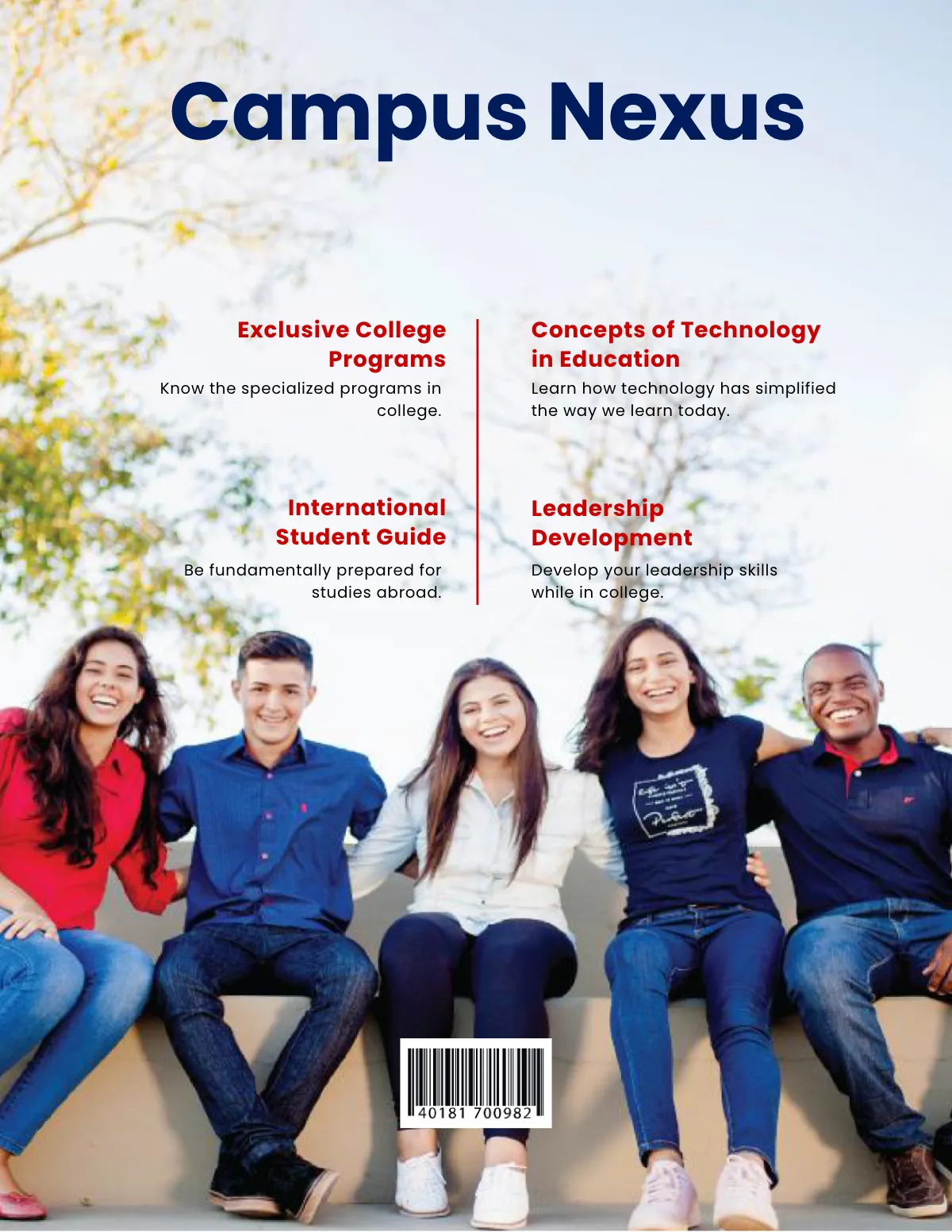 Free Educational Magazine Template to Edit Online