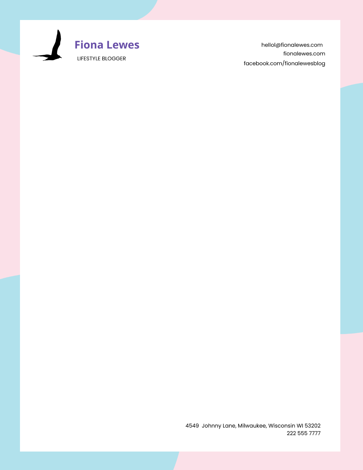 Free Personal Letterhead Templates Editable And Printable Free Personal Letterhead Templates Editable And Printable