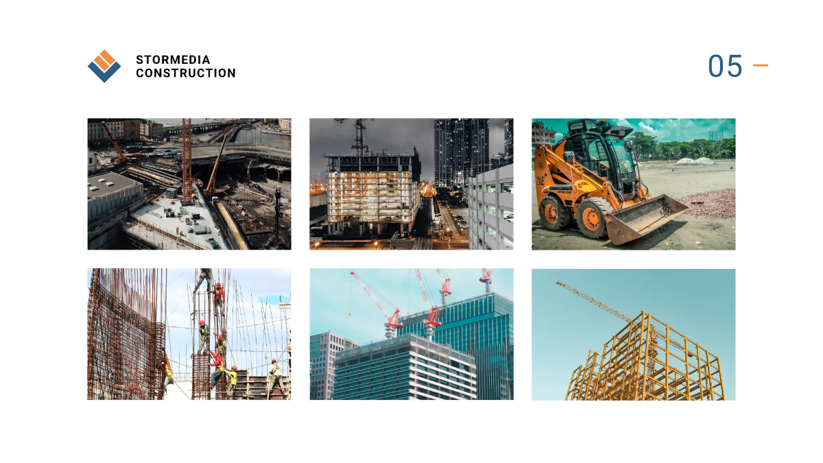 Free Sample Construction Presentation Template to Edit Online