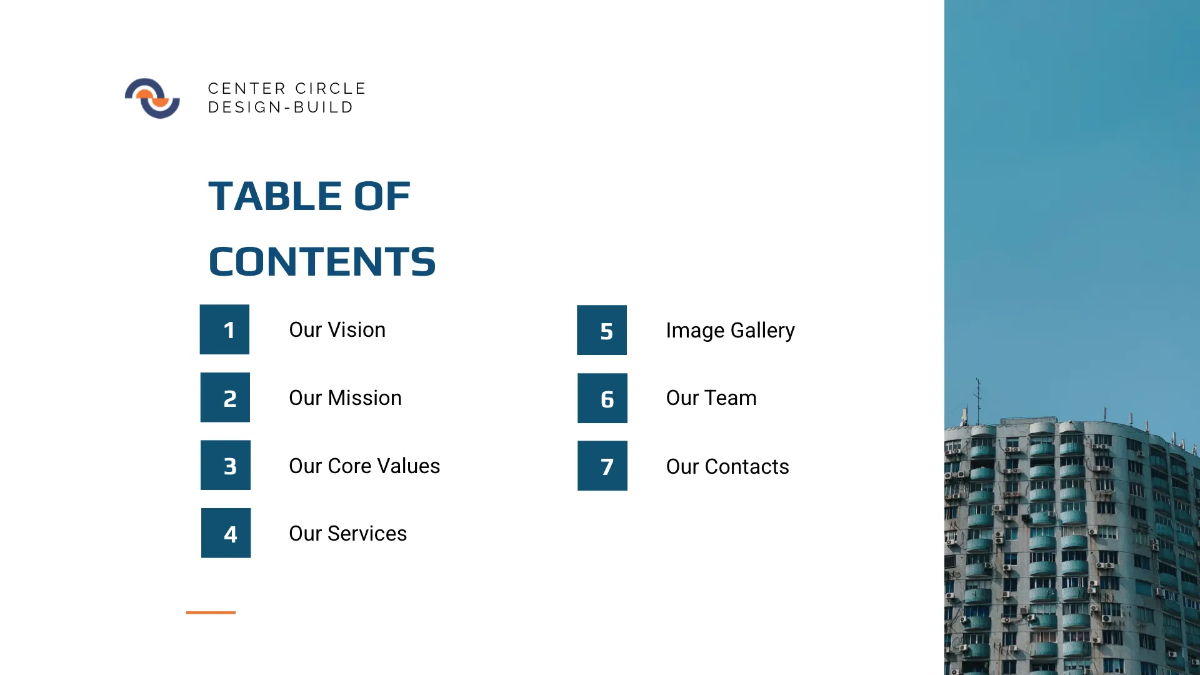 Free Modern Construction Presentation Template to Edit Online