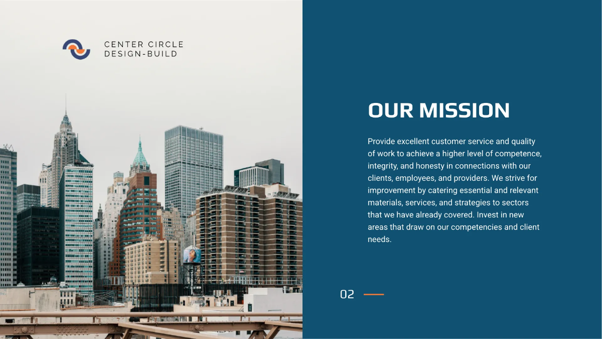 Free Modern Construction Presentation Template to Edit Online