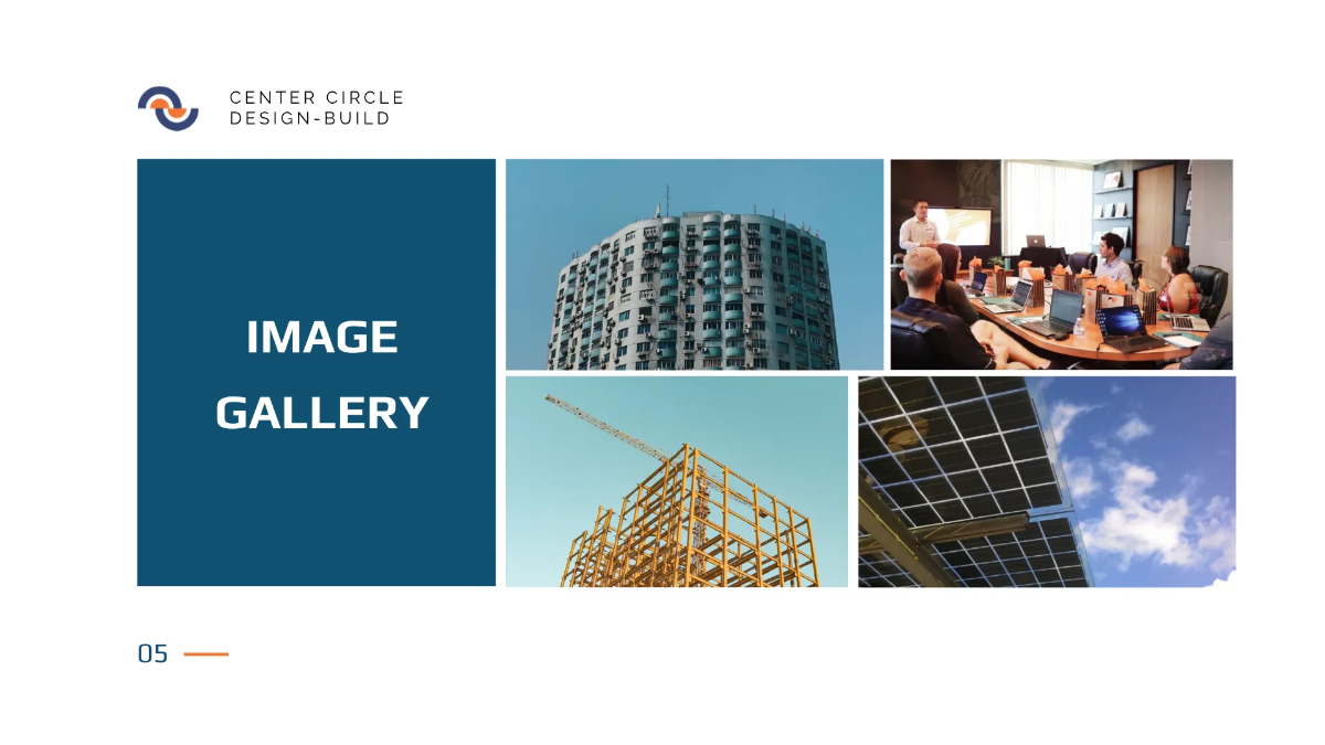 Free Modern Construction Presentation Template to Edit Online