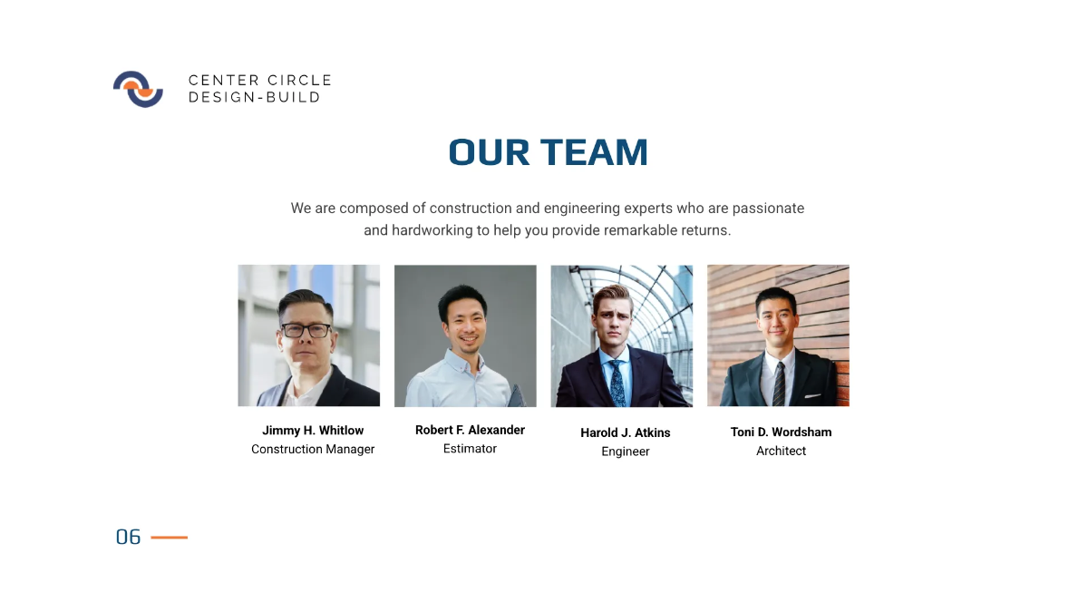 Free Modern Construction Presentation Template to Edit Online